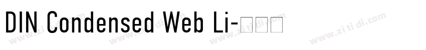 DIN Condensed Web Li字体转换